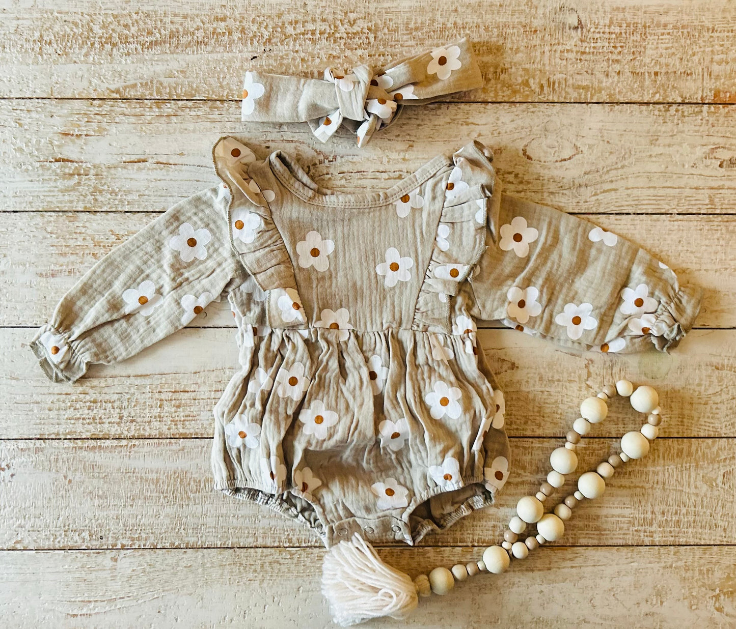 Daisy Print Romper