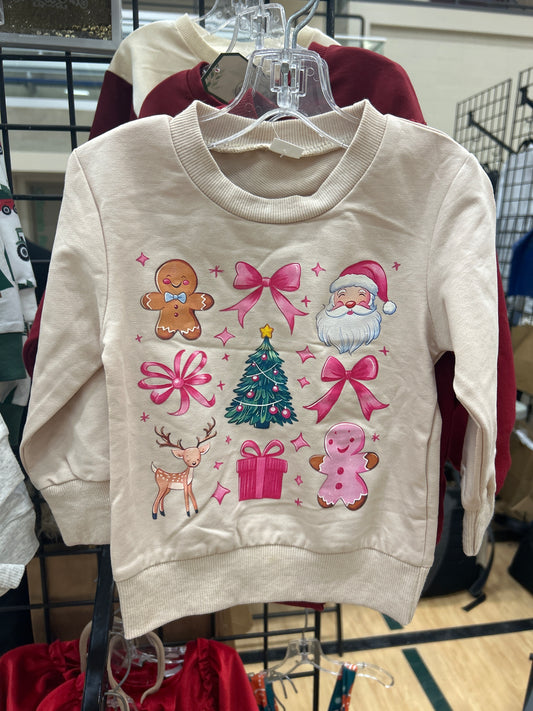 Pink Bow Christmas Sweater