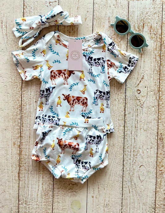 Cow + Duck 3 Piece Set