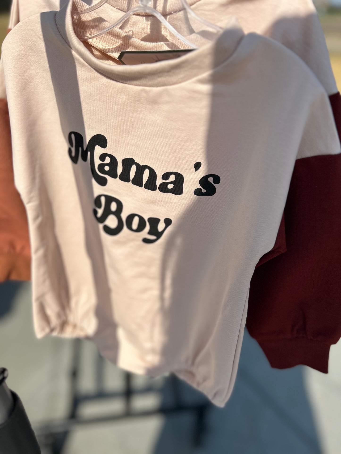 Mama's Boy Bubble Sweater Romper