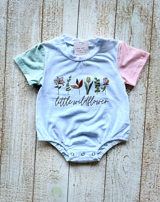 Little Wildflower Tshirt Onesie