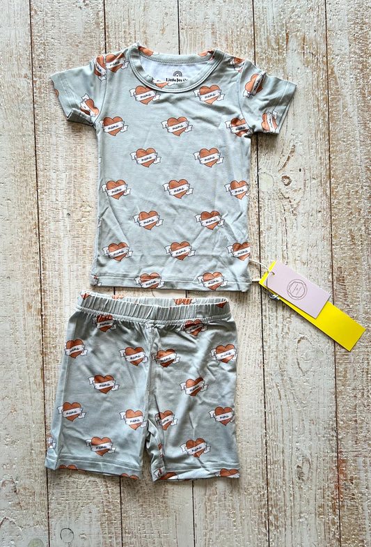 Mama Tattoo Hearts 2 Piece Pjs