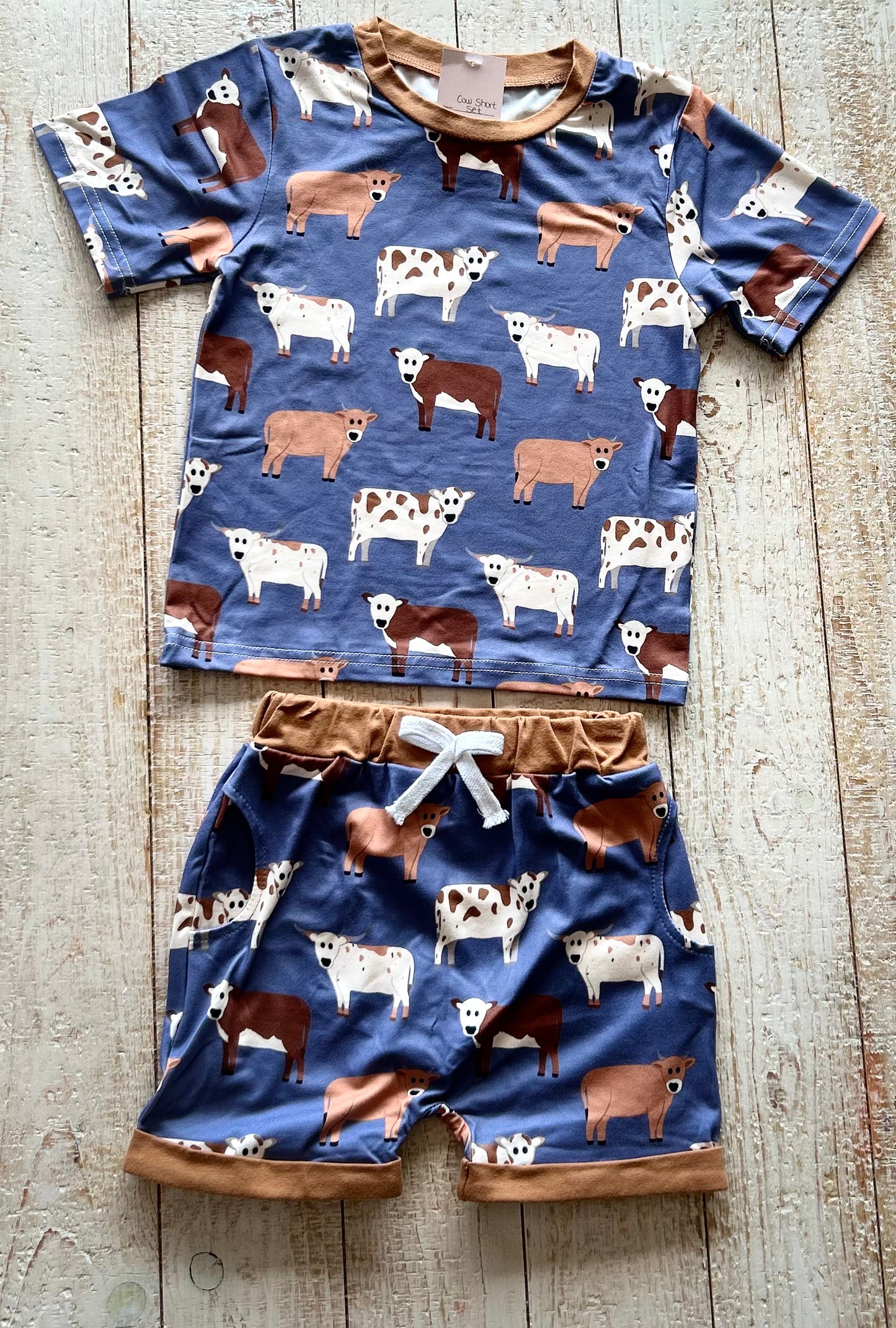 Cow Short Set