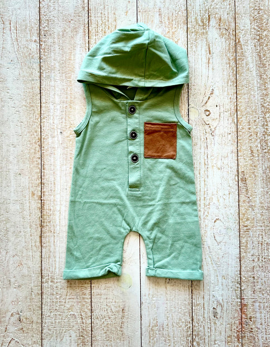 Green Tank Romper