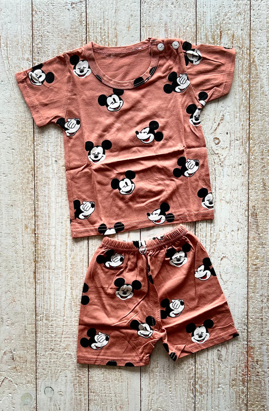 Short Sleeve Mickey Mouse 2 Piece Set